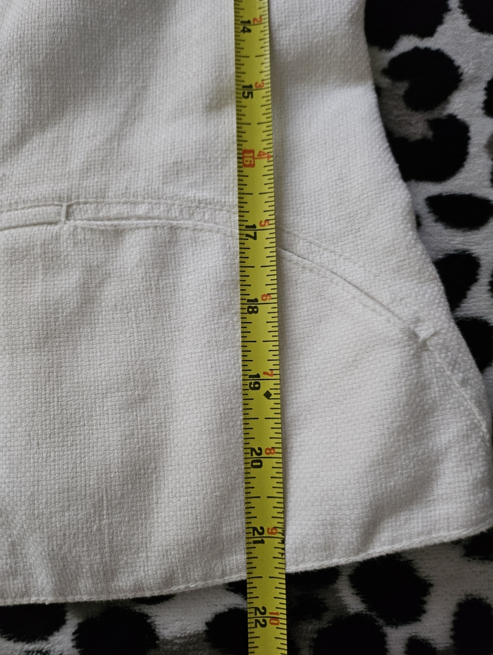 Max Studio Shirt Womens 12 Small White Linen Long Sleeve VNeck Blazer Breathable - Picture 7 of 7